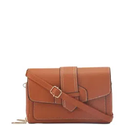 Globus Orange Solid Zip Around Wallet for Women-image-74