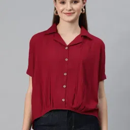 Cottinfab Maroon Top-image-10