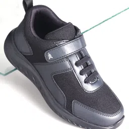 Pine Kids School Shoes with Velcro Closure - Black-picture-32