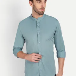 MEGHZ Men Slim Fit Opaque Casual Shirt-picture-24