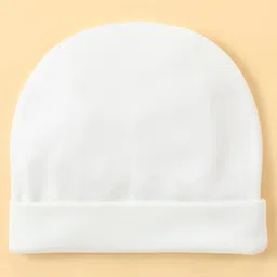 Ben Benny Interlock 100% Cotton Knit Striped  Round Cap White & Blue Pack of 2 - Diameter 11.5 cm image 2