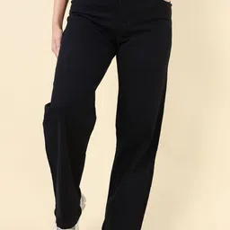 DAZORA Women Straight Fit Mid-Rise Jeans-image-3