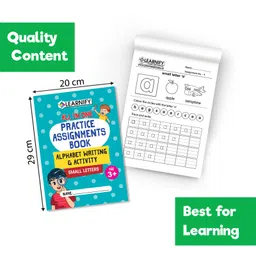 pinwheel books All In One Practice Assignments Book, Alphabet Writing & Activity, Small Letters - English image 3