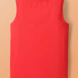 Pine Kids Disney Single Jersey Knit Half Drop Shoulder Sleeves Shirt with T-Shirt & Mickey Mouse Graphics - White & Red image 3