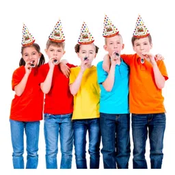 Untumble Train Theme Birthday Decoration Hats Multicolor Pack of 10 image 4