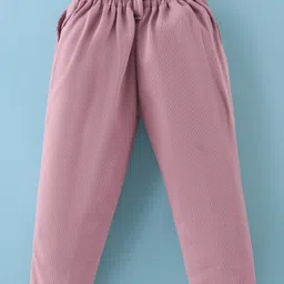 Rikidoos Full Sleeves Abstract Printed Shirt & Pant With Suspender & Bow Set - White & Pink image 5