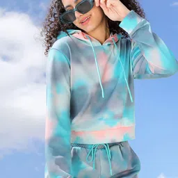 Tokyo Talkies Women Printed Hooded Sweatshirt-picture-37