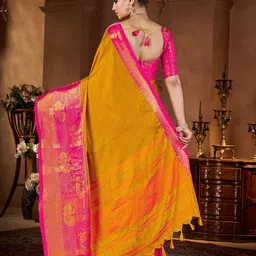 DIVASTRI Woven Design Zari Silk Blend Saree image 3