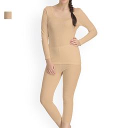 Kanvin Beige Self-Design Pack of Thermal Set NEW2150SK2180-picture-2