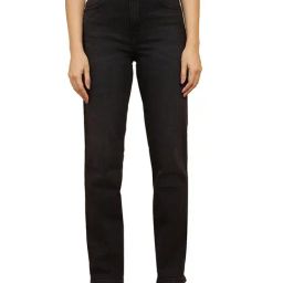 Wrangler Black Straight Fit High Rise Jeans-picture-26