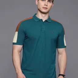 Louis Philippe Jeans Polo Collar Pure Cotton Slim Fit T-shirt image 1