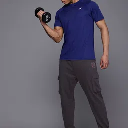 HRX by Hrithik Roshan Men Relaxed Fit Training Track Pants image 4
