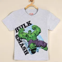 Kidsville Grey Printed T-Shirt-image-76