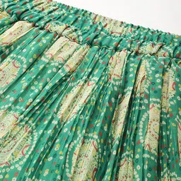 Varanga Ethnic Printed Flared Georgette Ethnic Palazzos image 5