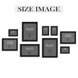 Art Street Black Synthetic Large Collage Wall Photo Frame - Set of 9 image 3