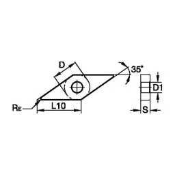 GENERIC Turning Inserts T PA105 Grade & VNMG12T304 ISO Designation (Pack of 5) image 2