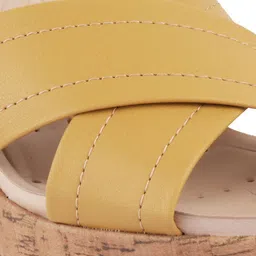 MODARE PU Open Back Platform Heels image 4