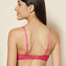 Enamor Pink Non Wired Non Padded Plunge Bra image 2