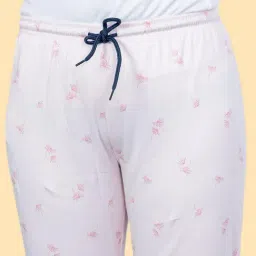 Kryptic Pink & Teal Cotton Relaxed Fit Printed Lounge Pants - Pack of 2 image 3