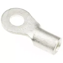 JST (JAPAN SOLDERLESS TERMINALS) R Uninsulated Ring Terminal 5mm Stud Size 6.6mm² to 10.5mm² Wire Size, 8-5 (Pack of 50 Pcs) image 2