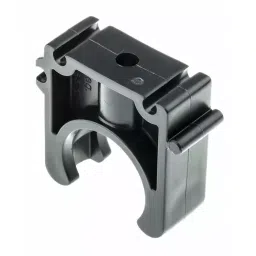 georg fischer Georg Pipe Clamp Fischer PP Black 0.63inx1.62inx1.18in 0.24in, 167061037 (Pack of 5) image 2