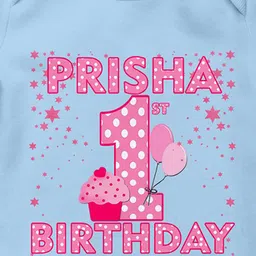 THE PRINT PLATTER Infants Printed Cotton Ultra Bio Wash Bodysuit with Envelope Neck image 2