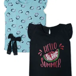 Nino Togs Girls 2 Printed Bio Finish Applique T-shirt-picture-36