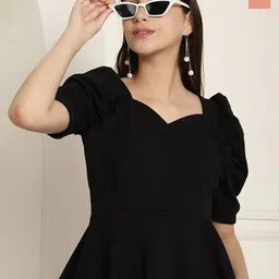 Tromko Pack Of 2 Solid Sweetheart Neck Puff Sleeve Top-picture-14