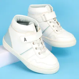 Pine Kids Color Block Casual Shoes with Velcro Closure - White-picture-35