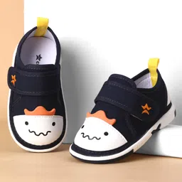 Cute Walk by Babyhug Velcro Closure Casual Shoes With Animal Applique - Navy Blue-picture-25