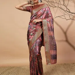 RACHNA Floral Zari Pure Silk Patola Saree-picture-42