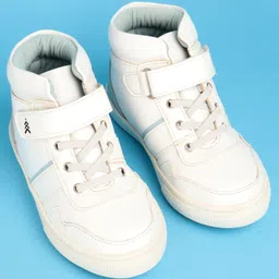 Pine Kids Color Block Casual Shoes with Velcro Closure - White image 2