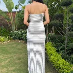 BAESD Striped Bodycon Maxi Dress image 3