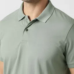 Van Heusen Flex Men Solid Polo Collar T-shirt image 2