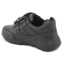 Stefens Double Velcro Closure School Shoes - Black image 5