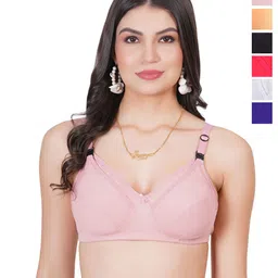 Liigne Pack Of 6 Solid Full Coverage Non Padded All Day Comfort Cotton Maternity Bra-picture-15