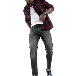 WROGN Men Skinny Fit Heavy Fade Jeans image 4