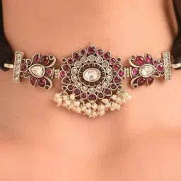 Jaypore Silver Slip on Necklace image 4