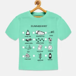 Kiddopanti Kids Light Green Printed T-Shirt-picture-19