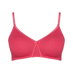 Enamor Pink Non Wired Non Padded Plunge Bra image 3