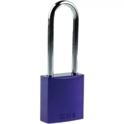 ABUS 72/30 Key Weatherproof Aluminium Steel Safety Padlock 4.4 mm Shackle 32.2 mm Body, 72/30HB50 Purple-picture-35