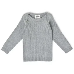 MiArcus Kids Grey Regular Fit Full Sleeves Sweatshirt-image-0
