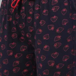 Kryptic Blue Elasticated Waist Band Relaxed Fit Printed Cotton Capris - Pack of 2 image 5