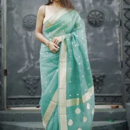 ZIKARAA Woven Design Zari Silk Cotton Saree-picture-40