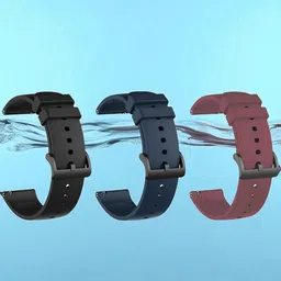 LORENZ Set Of 3 Flexible & Soft Silicon Smartwatch Straps-picture-19
