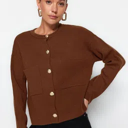 Trendyol Round Neck Cardigan-picture-12