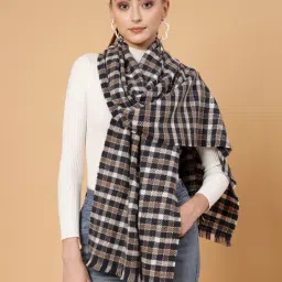 Mafadeny Blue Checks Stole-image-8