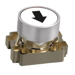 Essen Deinki 2NO+2NC Contact White Flush Type Sign Push Button Switch with Metal Bracket & "Arrow" Mark-picture-38