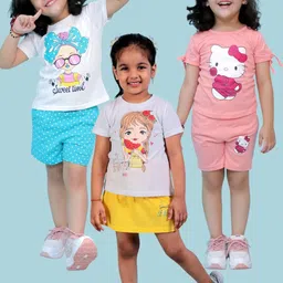 CHANDRIKA Kids-Girls Multi Clothing Set-picture-44