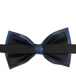 The Tie Hub Men Striped  Microfiber Bow Tie image 3
